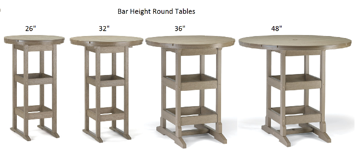 Bar Height Round Table, Bar Height Round Table