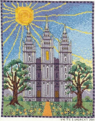 9 New Mormon Temples (Cross Stitch Patterns)