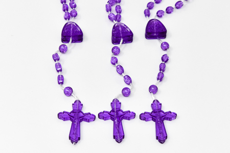 10 Plastic Rosary Beads.