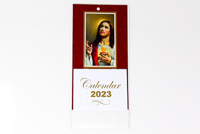 2023 Sacred Heart of Jesus Standing Calendar.