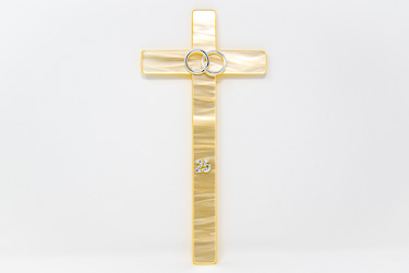 25th Wedding Anniversary Cross