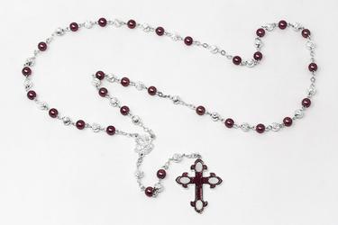 Rose Rosary Beads.