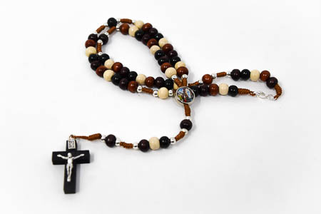 Apparition Wooden Rosary Beads.