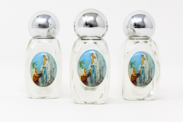Lourdes Glass Holy Water Bottle.