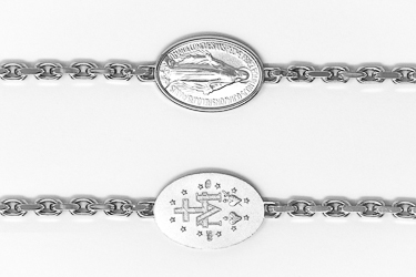 Sterling Silver Miraculous Bracelet.