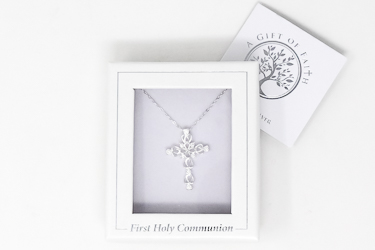 Holy Communion Cross Necklace.
