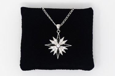 Silver Star of Bethlehem Necklace.