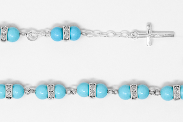 Turquoise Rosary Bracelet.