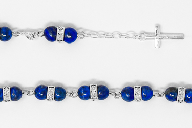 Lapis Lazuli Rosary Bracelet.