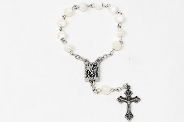 Mother of Pearl Handheld Rosary Beads.