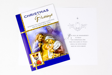 Christmas Priest Card.