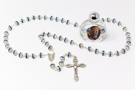 Lourdes Rosary with Lourdes Water.