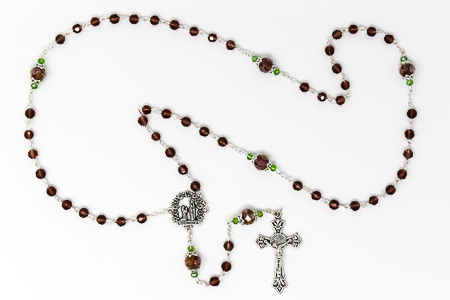 Amethyst Lourdes Rose Rosary.