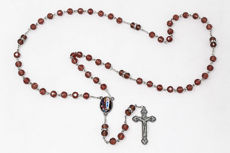 Lourdes Amethyst Rosary Beads.