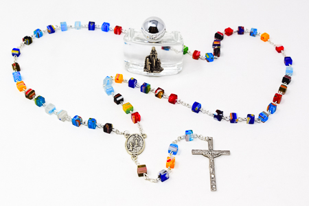 Azure Stone Lourdes Rosary.