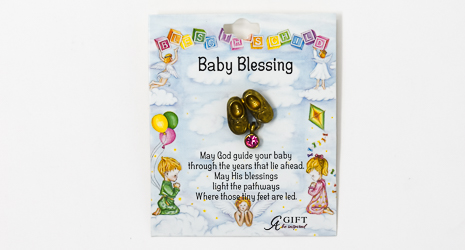 Baby Blessings Brooch with Swarovski Crystal.