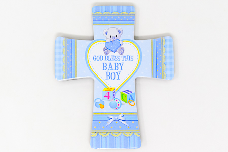 Baby Boy's Porcelain Cross.