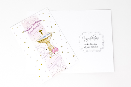  Baptism Card for a Girl.
