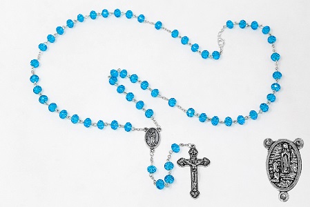 Rosary Beads & Apparition Rosary Box.