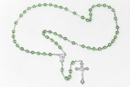 Birthstone Rosary Beads August Peridot.