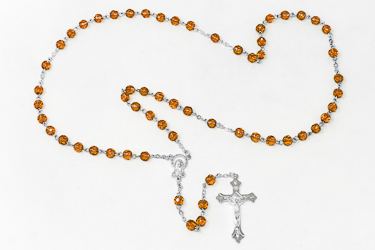 Birthstone Rosary Beads November - Topaz.