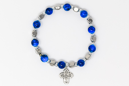 8 Way Single Decade Rosary Bracelet.