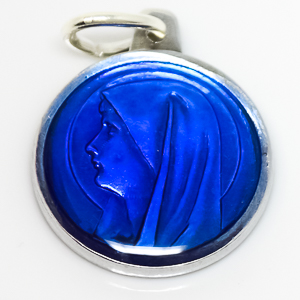 Blue Virgin Mary Medal.