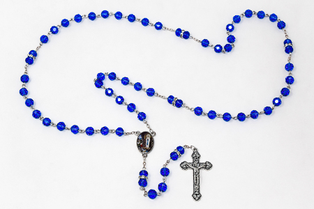 Lourdes Crystal Rosary Beads.