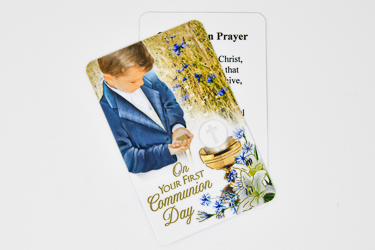 Boy's Communion Prayer Card