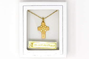 First Communion Celtic Cross Necklace.