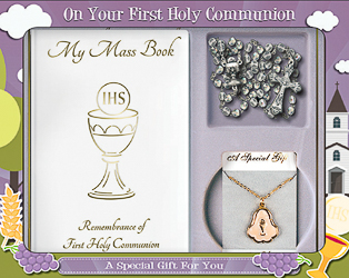 Chalice First Holy Communion Keepsake Gift Set.