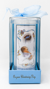 Christening Candle For a Boy.