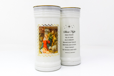 Christmas Blessings Pillar Candle.