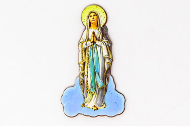 Color Our Lady of Lourdes Magnet.