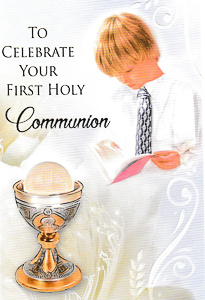 Communion Card Boy.