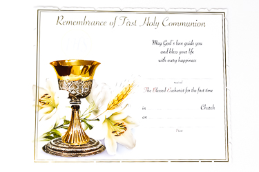 Communion Certificate.