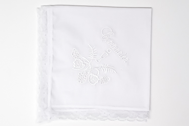 White Communion Handkerchief.
