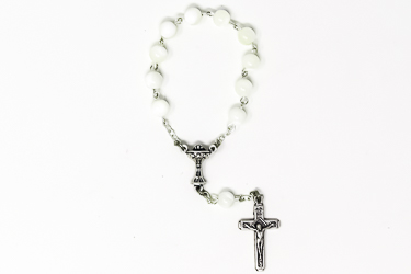 Mother of Pearl Decade Chalice Rosary.