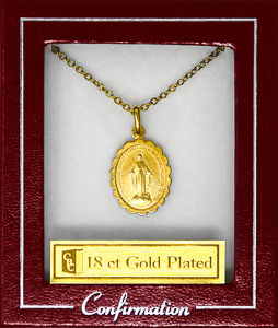 Confirmation Gold Miraculous Necklace.