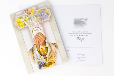 Easter Mass Bouquet Card.