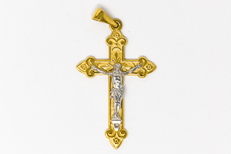 Gold Crucifix pendant.
