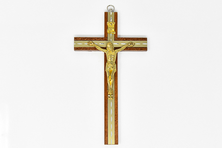 Mahogany Wooden Crucifix.