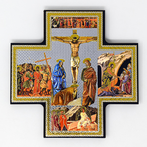Crucifixion Icon Wall Plaque.