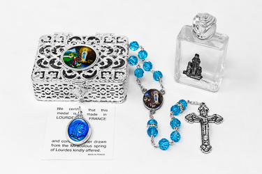 Swarovski Lourdes Rosary Gift Set.