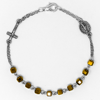 Crystal Miraculous Rosary Bracelet.