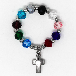 Crystal Rosary Ring.
