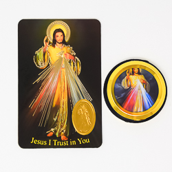 Divine Mercy Car Magnet & Prayer Card.