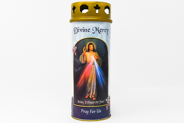 Divine Mercy Pillar Candle.