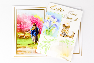 Easter Mass Bouquet Card.