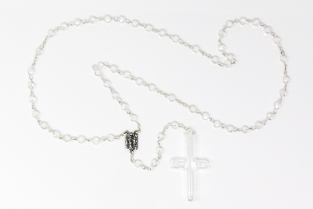 Crystal Lourdes Water Rosary Beads